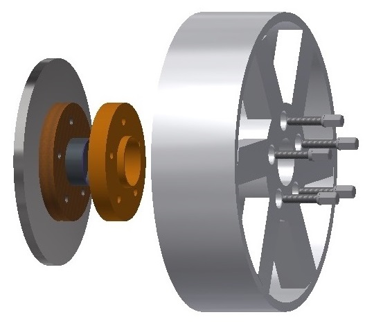 Dystanse przelotowe z kołnierzem centrującym