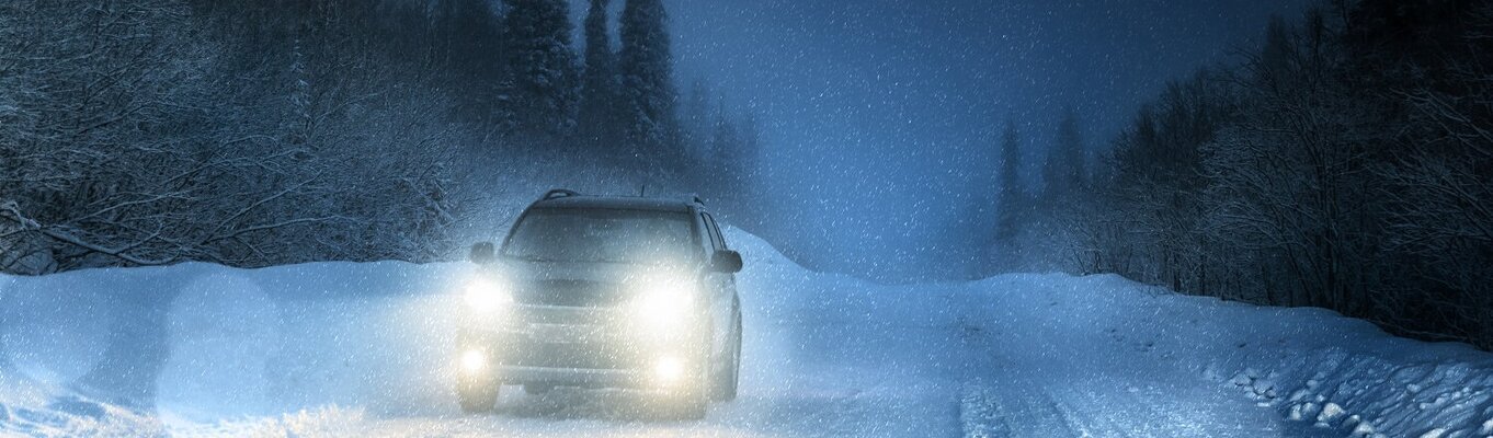 Oświetlenie samochodowe a zima