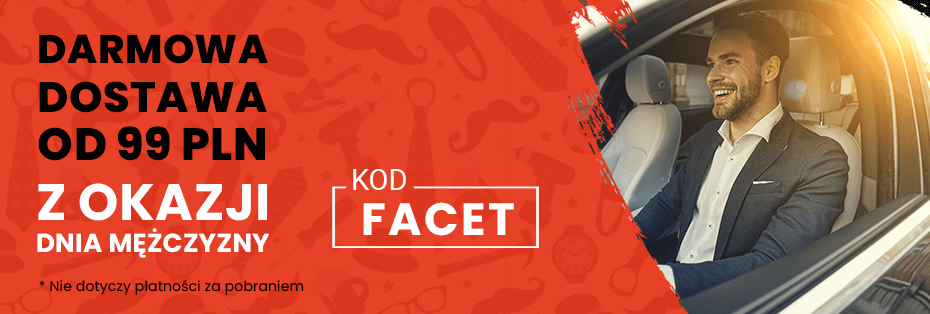 Darmowa dostawa od 99 zł z okazji dnia mężczyzny